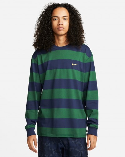 Nike SB Stripe LS T-Shirt navy green
