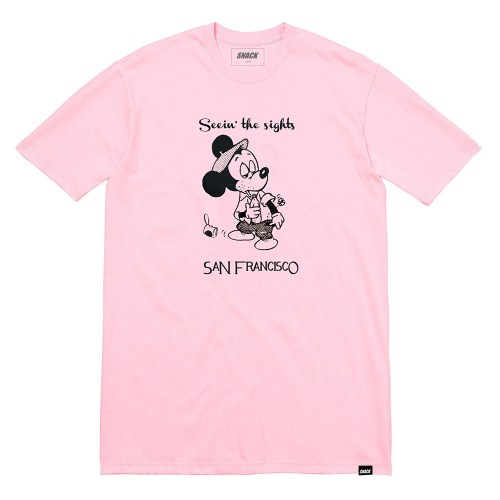 Snack Seein The Sights T-Shirt pink