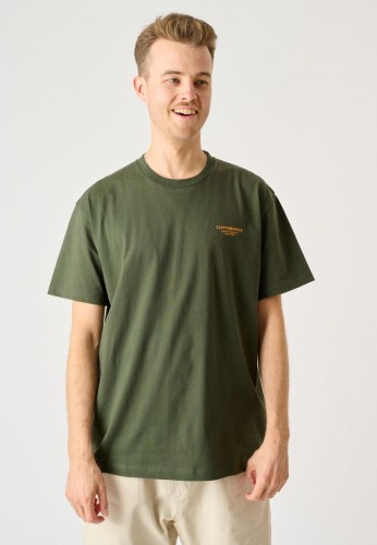 Cleptomanicx Source Boxy T-Shirt scarab green