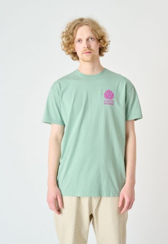 Cleptomanicx Together Boxy T-Shirt ice green