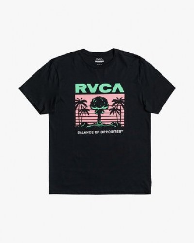 Rvca Nuclear Paradise Tee pirate blk